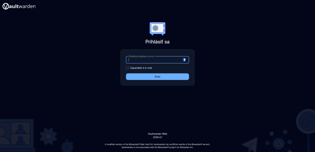 Vaultwarden Docker installation setup Apache reverse proxy for Vaultwarden HTTPS Vaultwarden admin panel login screen
